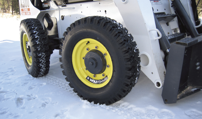 Skid Steer Tire Increases Snow Clearing Performance and Safety